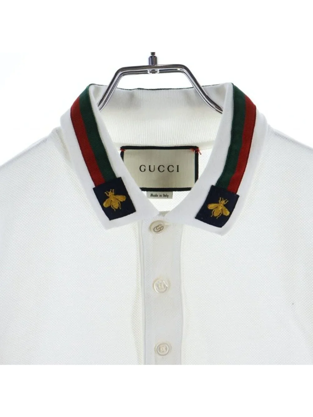 Gucci Polo Shirt Short Sleeve White